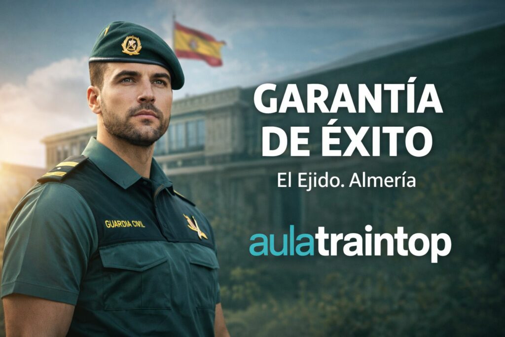 Aula Traintop Oposiciones Guardia Civil. Garantía de éxito.